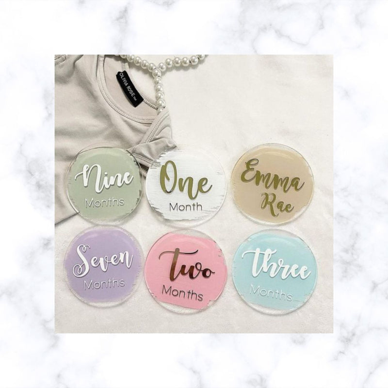 Signature Acrylic Baby Milestone Collection