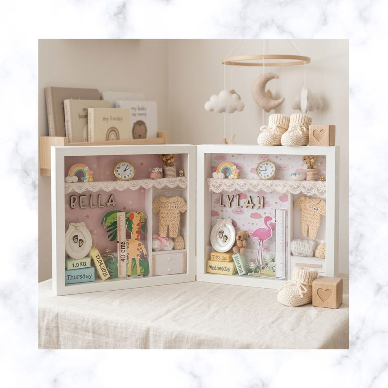 Personalized Baby Gift | Baby Shower Gift | Christening Gift | Nursery Decor | Birth Details Frame