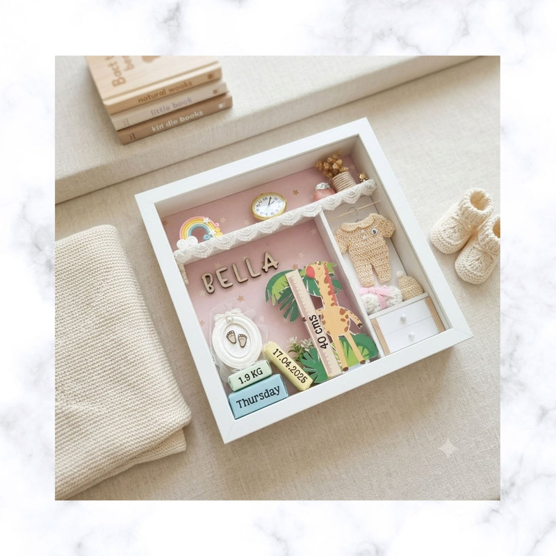 Personalized Baby Gift | Baby Shower Gift | Christening Gift | Nursery Decor | Birth Details Frame