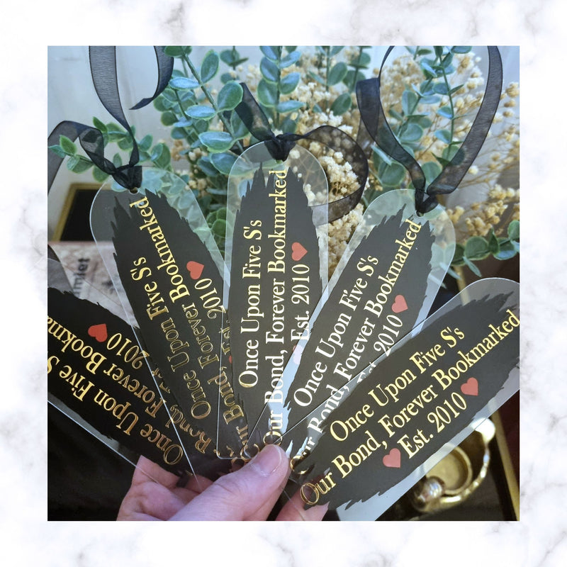 Personalized Clear Acrylic Bookmark | Planner Bookmark | Journal Bookmark | Teachers Gift | Christmas Gift
