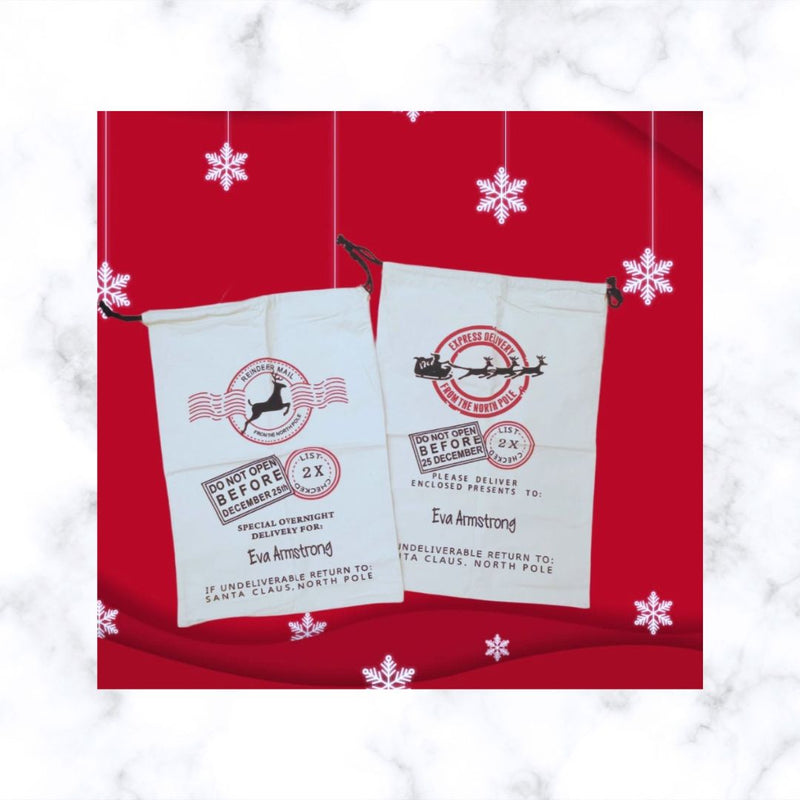 Personalised Large Christmas Gift Sack | Santa Gift Sack