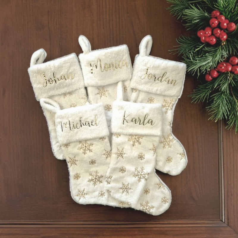 Personalized Christmas Stocking | Family Faux Fur Christmas Stocking