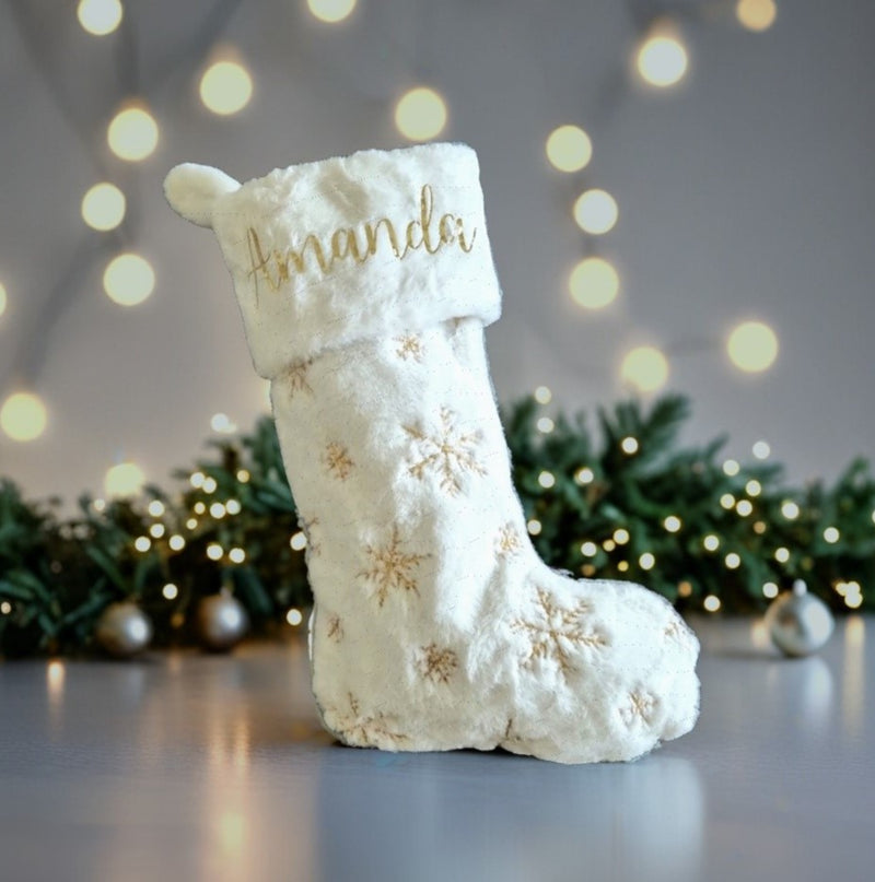 Personalized Christmas Stocking | Family Faux Fur Christmas Stocking