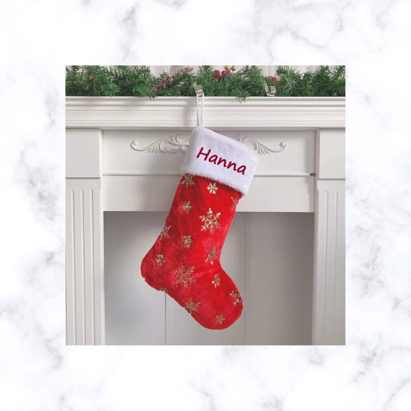 Personalized Christmas Stocking | Family Faux Fur Christmas Stocking