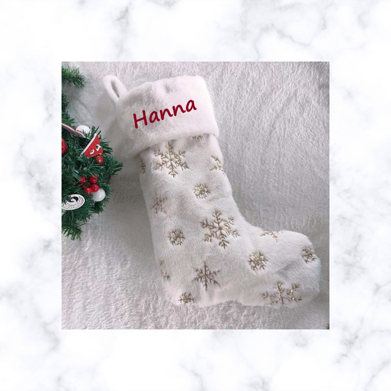 Personalized Christmas Stocking | Family Faux Fur Christmas Stocking