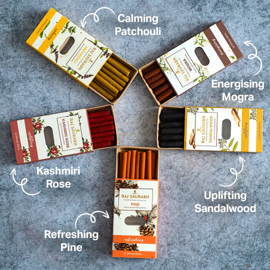 Dhoop Sticks (Pack of 5 - 12 in each)