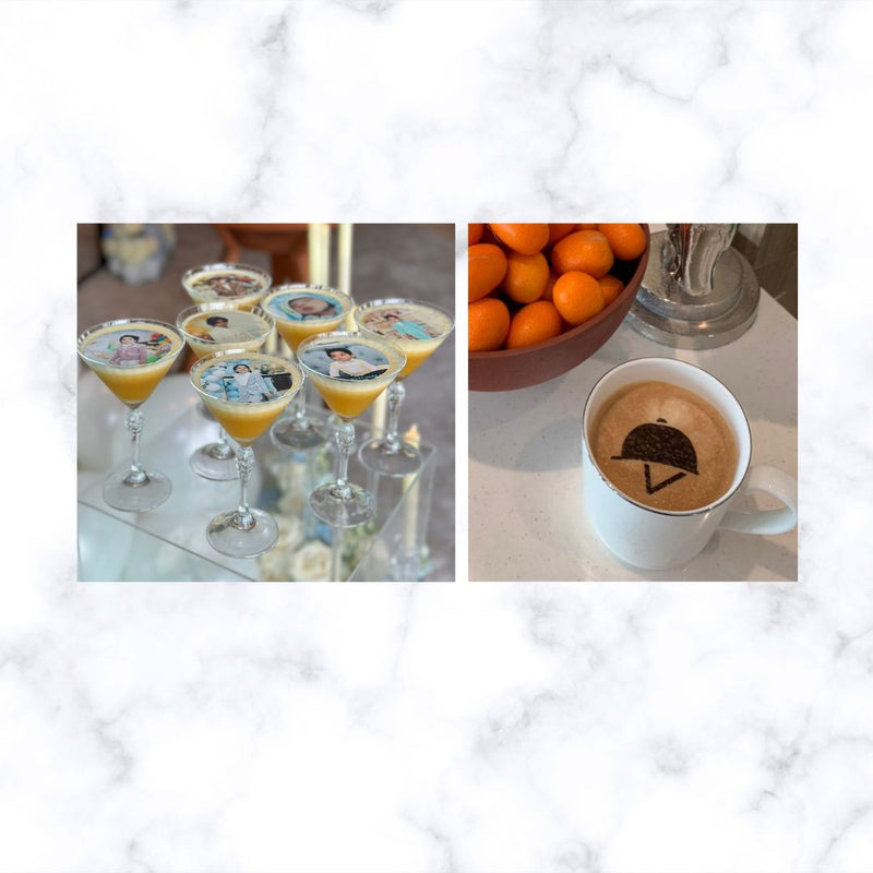 Customised Edible Wafer Paper | Coffee Drinks Toppers