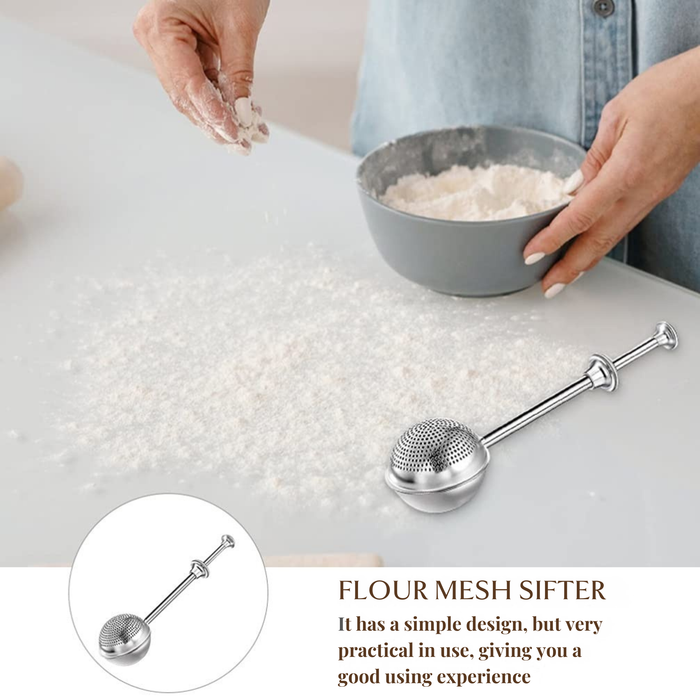 JIG BLOOM Floral Baking Set – 2 Piece (Round Sling + Flour Duster) 