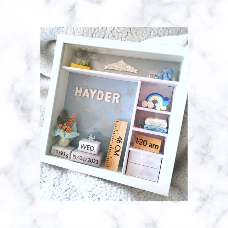 Personalized Baby Gift | Baby Shower Gift | Christening Gift | Nursery Decor | Birth Details Frame