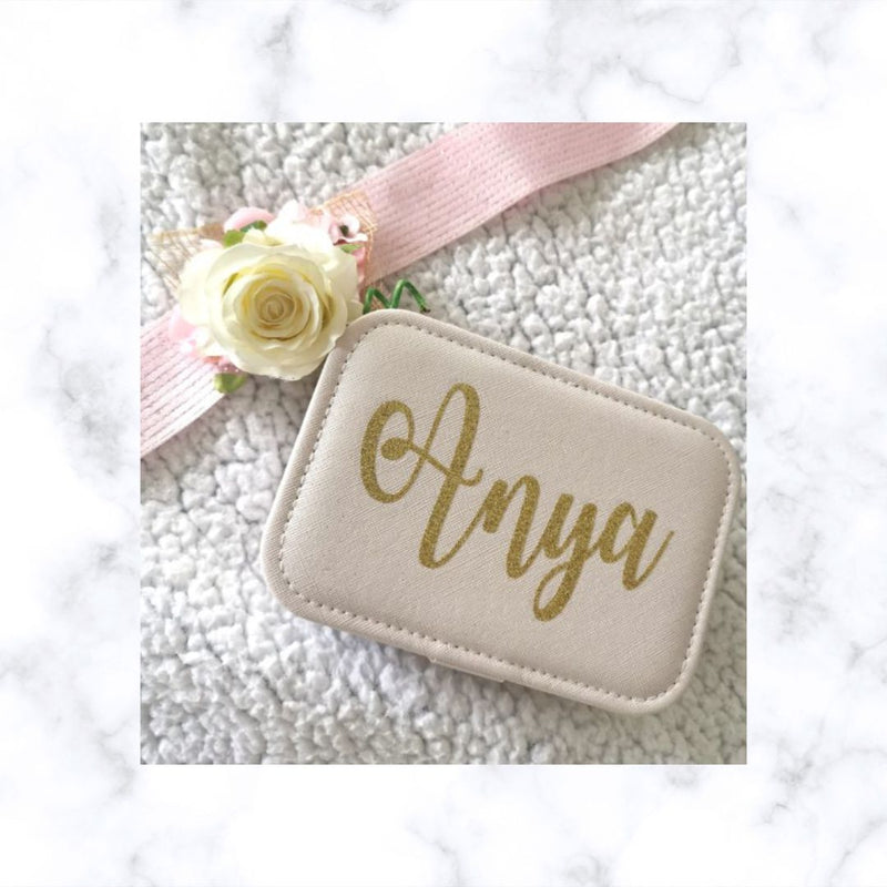Personalised Jewellery Box | Customized Jewelry Box – Gift for Her | Bridesmaid Proposal/ Bridesmaid Gift/ Teenagers Gift/ Sweet 16 Gift/ Gift For Girls/ Teachers Appreciation | Mothers Day Gift
