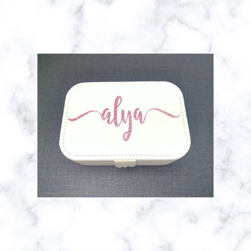Personalised Jewellery Box | Customized Jewelry Box – Gift for Her | Bridesmaid Proposal/ Bridesmaid Gift/ Teenagers Gift/ Sweet 16 Gift/ Gift For Girls/ Teachers Appreciation | Mothers Day Gift
