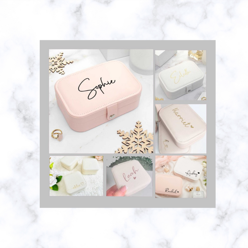 Personalised Jewellery Box | Customized Jewelry Box – Gift for Her | Bridesmaid Proposal/ Bridesmaid Gift/ Teenagers Gift/ Sweet 16 Gift/ Gift For Girls/ Teachers Appreciation | Mothers Day Gift