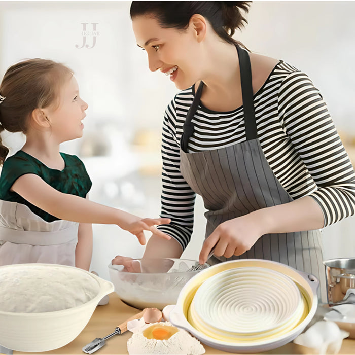 35 Piece Sourdough Starter Kit – Complete Bread Baking Set with Jar, Dough Tools, Proofing Basket, Pastry Mat, Whisk & Gift-Ready Packaging – White