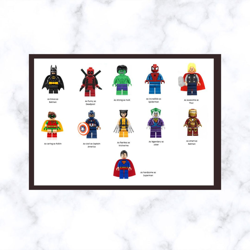 Assemble Your Holidays: Custom Superhero Christmas Baubles.