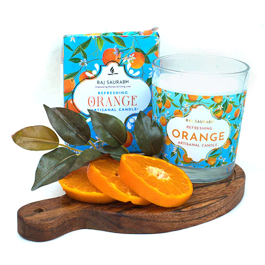 Refreshing Orange Artisanal Candle