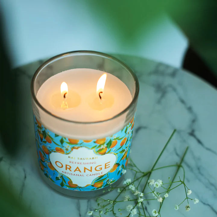 Refreshing Orange Artisanal Candle