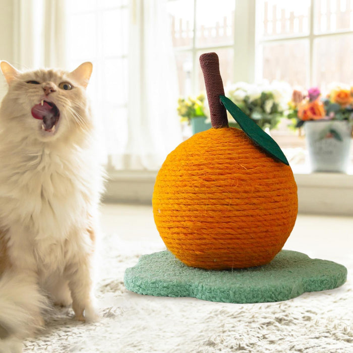 Citrus Bliss: The Orange Sisal Scratching Delight