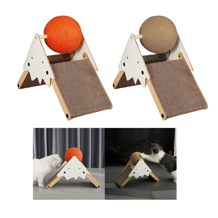 Cat Teepee Scratcher: Purr-fectly Paired with a Fun Orange Ball