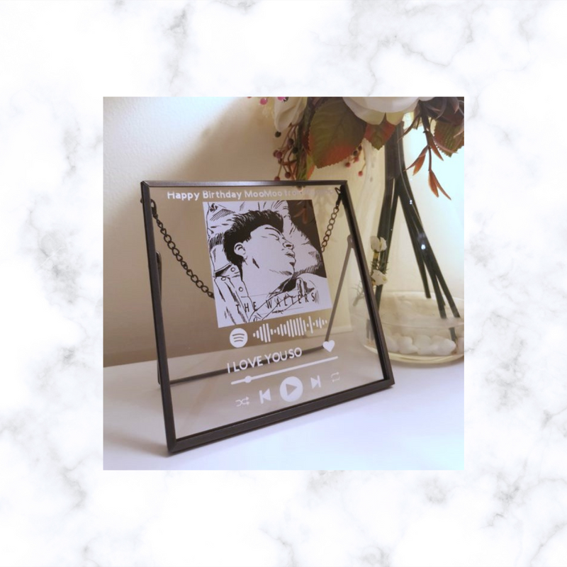 Customized Spotify Frame | Spotify Acrylic Plaque | Hanging Wall Display Frame