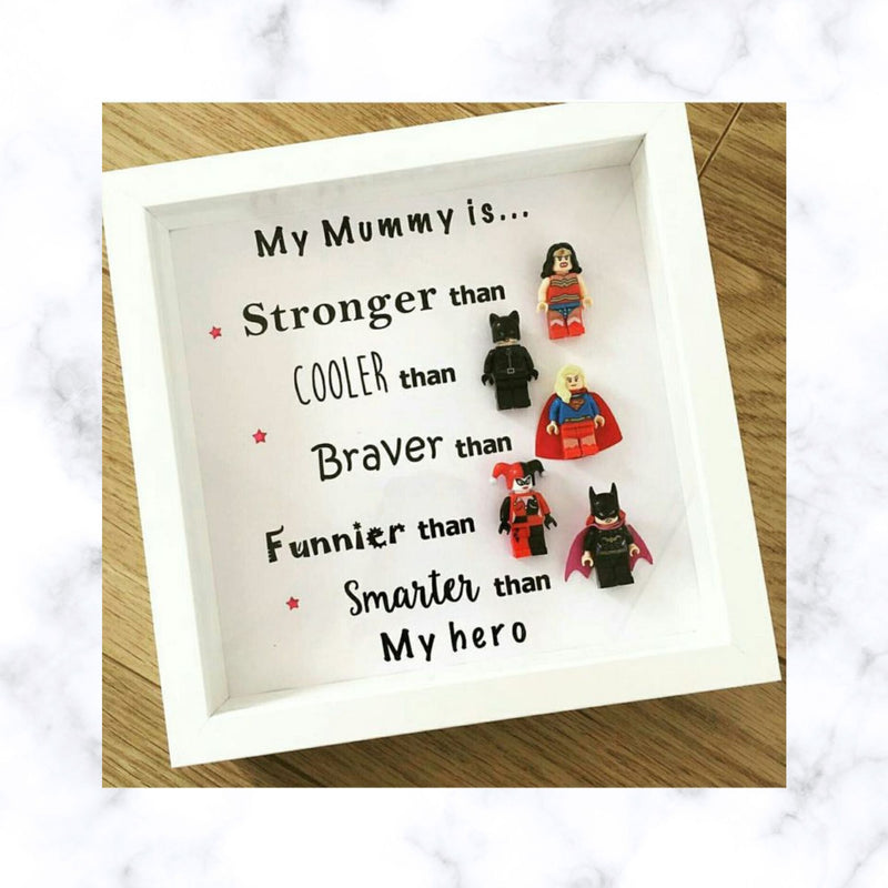 The "Real-Life Heroine" Shadow Box | Custom Superhero Gift for Her