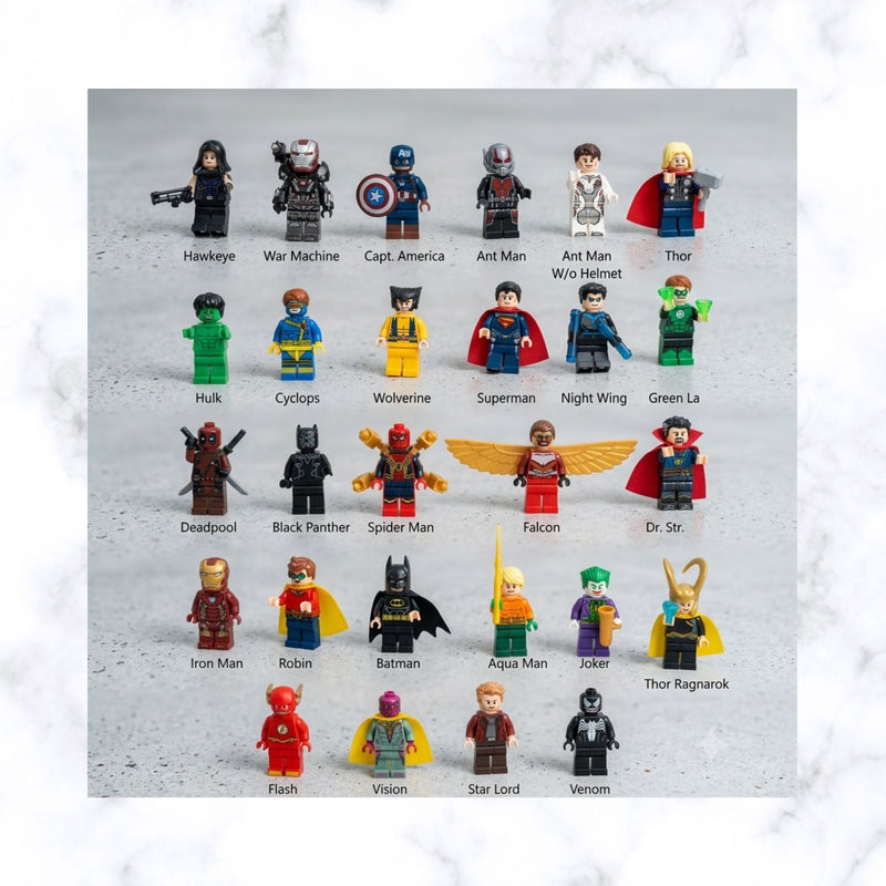 Lego Inspired Superhero frame | Father's day Gift | Gift for Him | Gift for Groom | Gift for Grandpa | Gift for Grand Father | Gift for Team Leader | Gift for Teacher | Graduation Gift | Promotion Gift