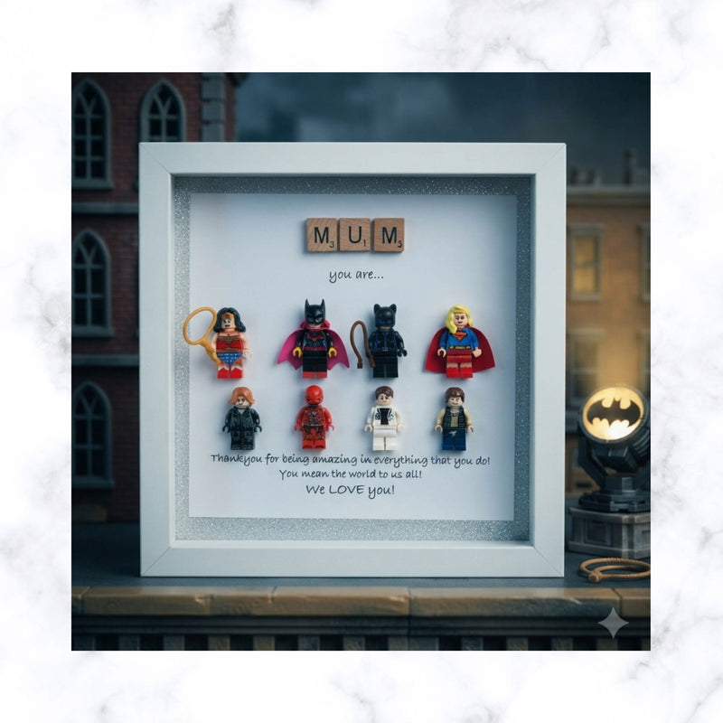 The "Real-Life Heroine" Shadow Box | Custom Superhero Gift for Her