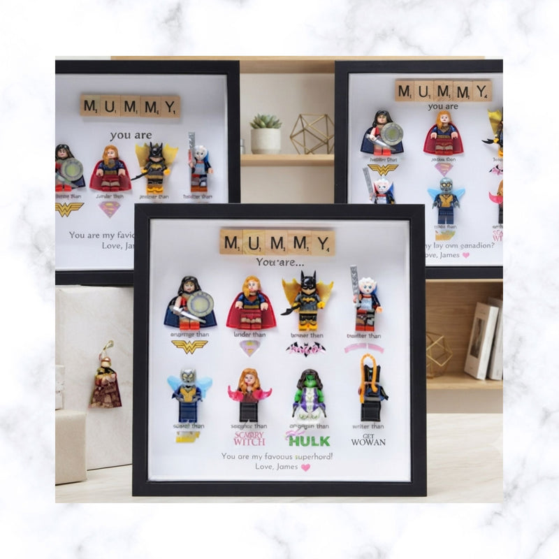The "Real-Life Heroine" Shadow Box | Custom Superhero Gift for Her