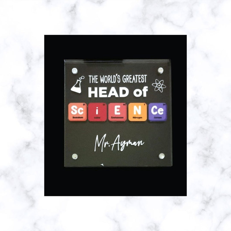 Personalized Acrylic Teacher’s Gift Frame – Rectangular and Square Options