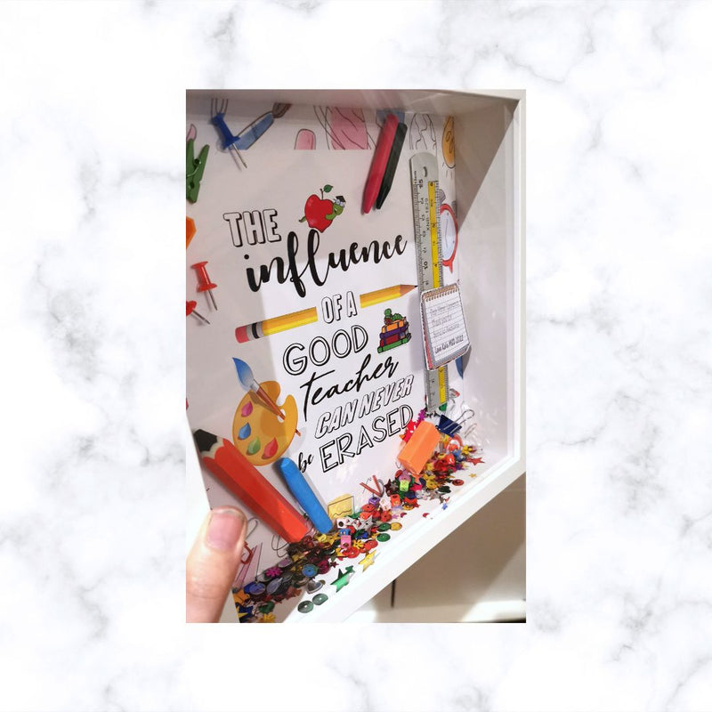 Personalised Teacher Appreciation Shadow Box