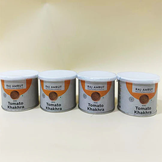 Mini Tomato Khakhra Cans (Pack of 4)