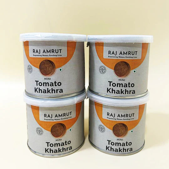 Mini Tomato Khakhra Cans (Pack of 4)