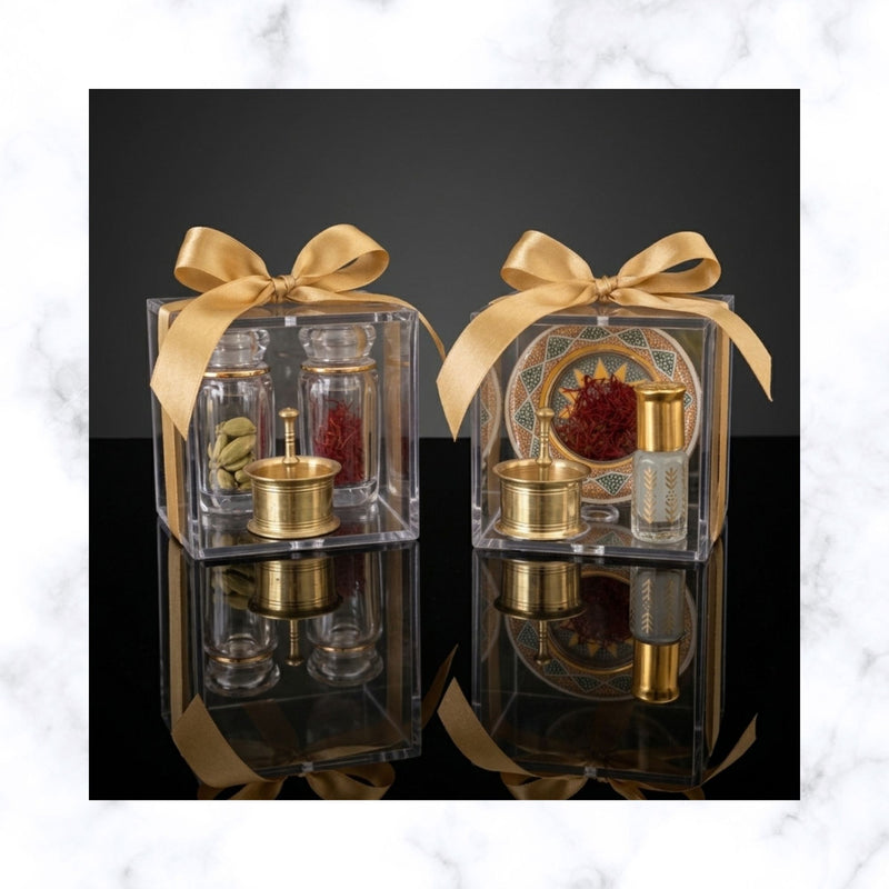 Premium Islamic Gift Box – Saffron & Attar Curations