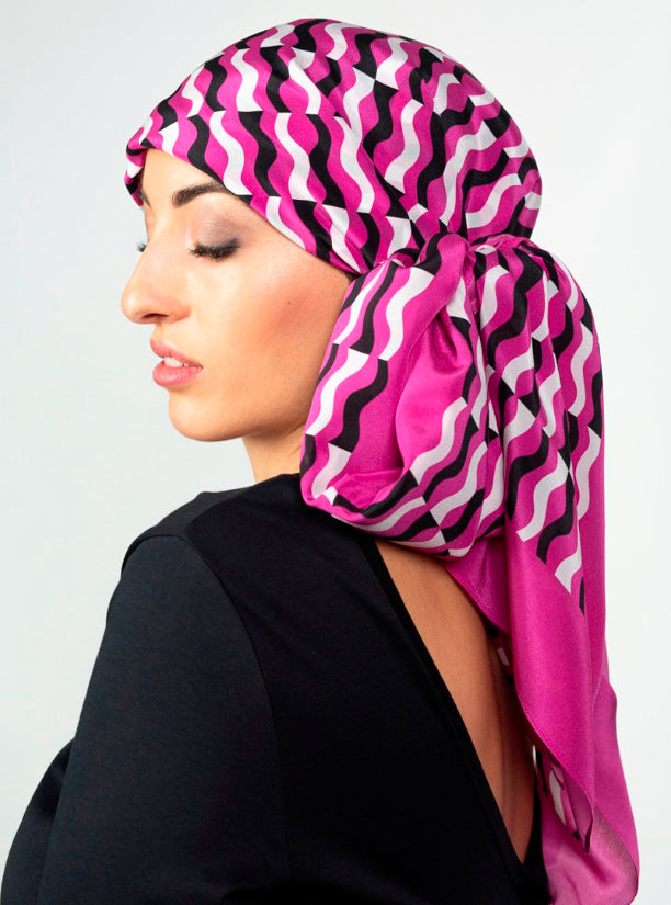 Anni Teriani Silk Scarf WAVE