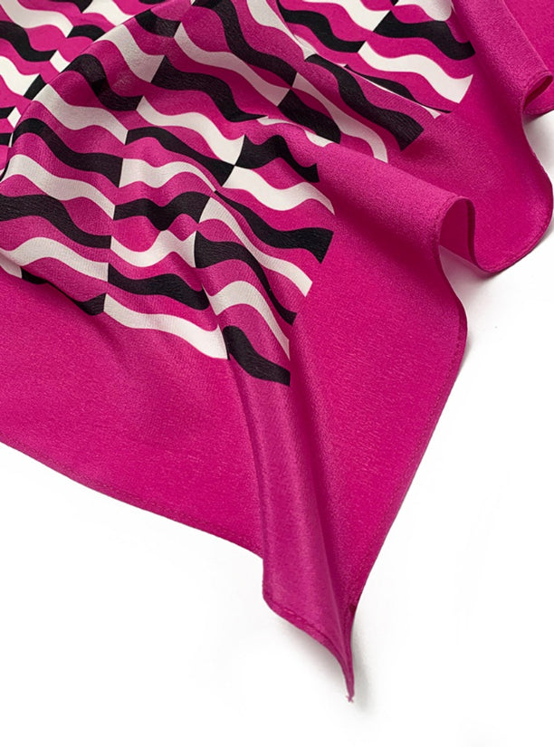 Anni Teriani Silk Scarf WAVE