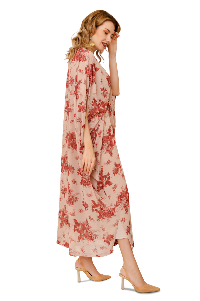 Beige kaftan print