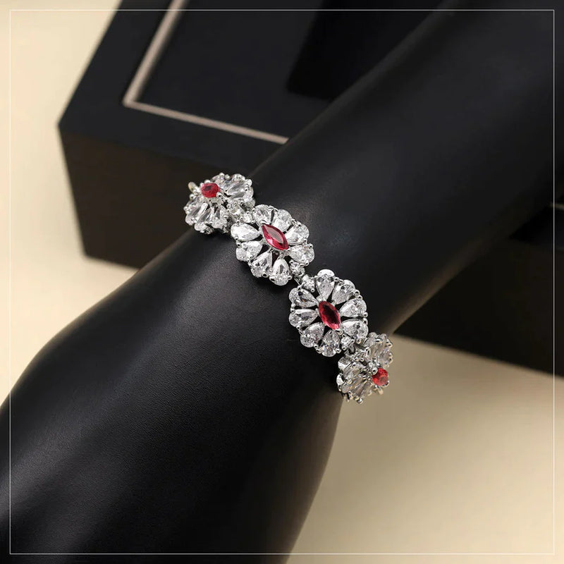Rani Color American Diamond Bracelet (ADB203RNI) - Rani