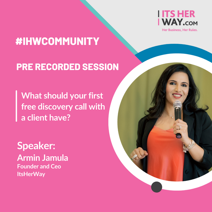 What should your first free discovery call with a client have?- Pre-recorded session by Armin Jamula