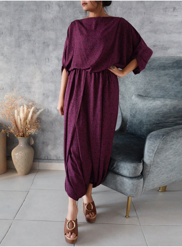 Drape Jumpsuit magenta