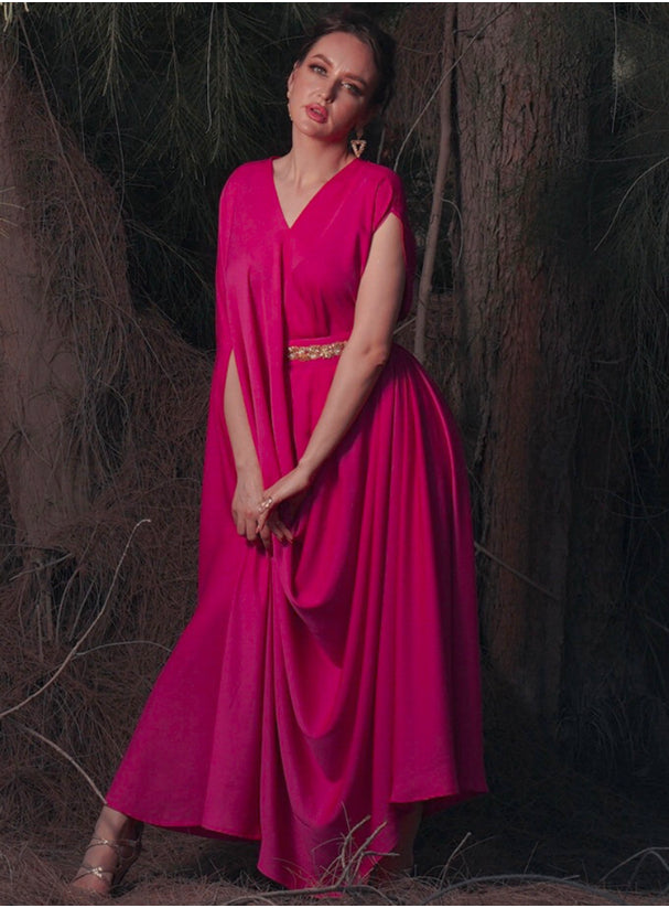 Drape Kaftan pink