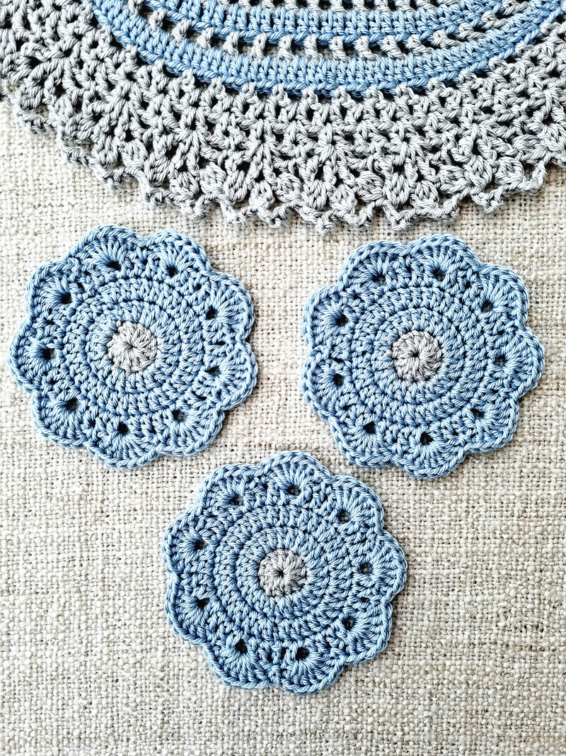 Ice Flower Coasters (set of 6)