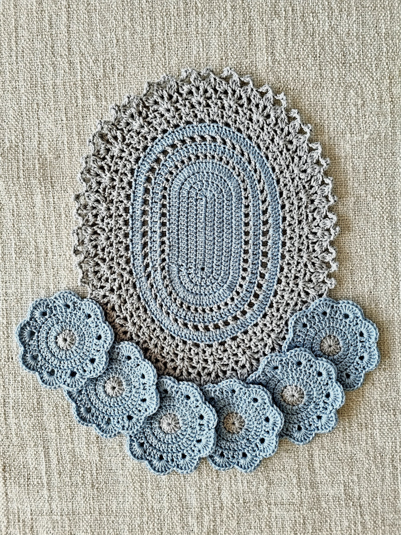 Ice Oval Placemat - One Piece Available