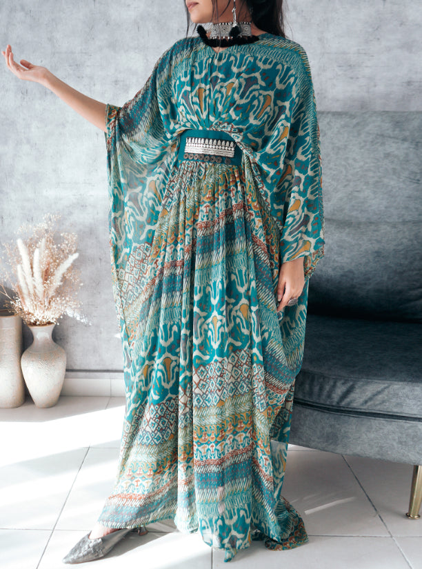 Moroccan Print blue
