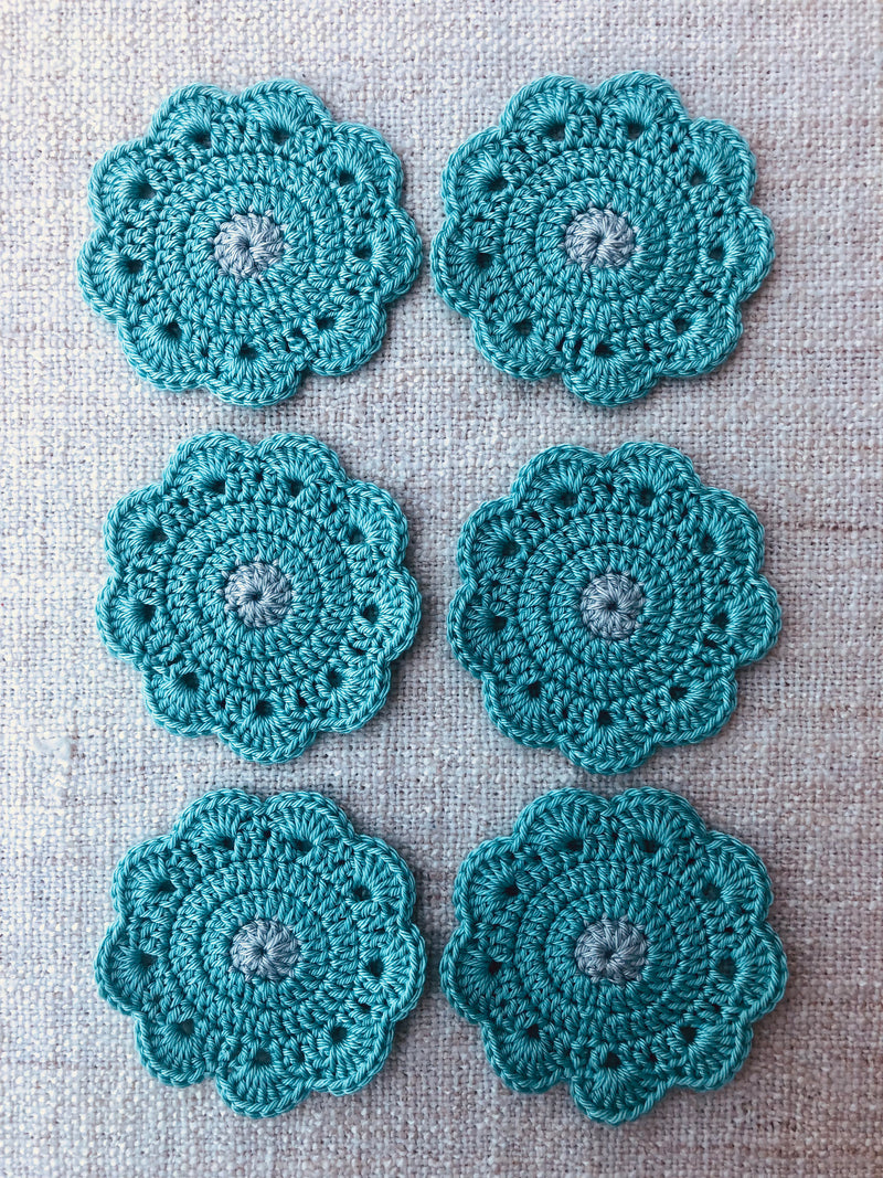 Onyx Flower Coasters (set of 6)