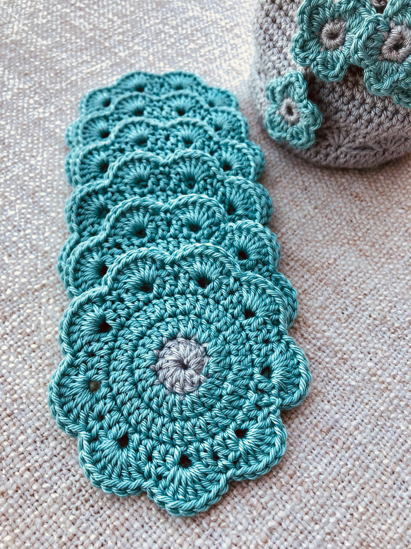 Onyx Flower Coasters (set of 6)