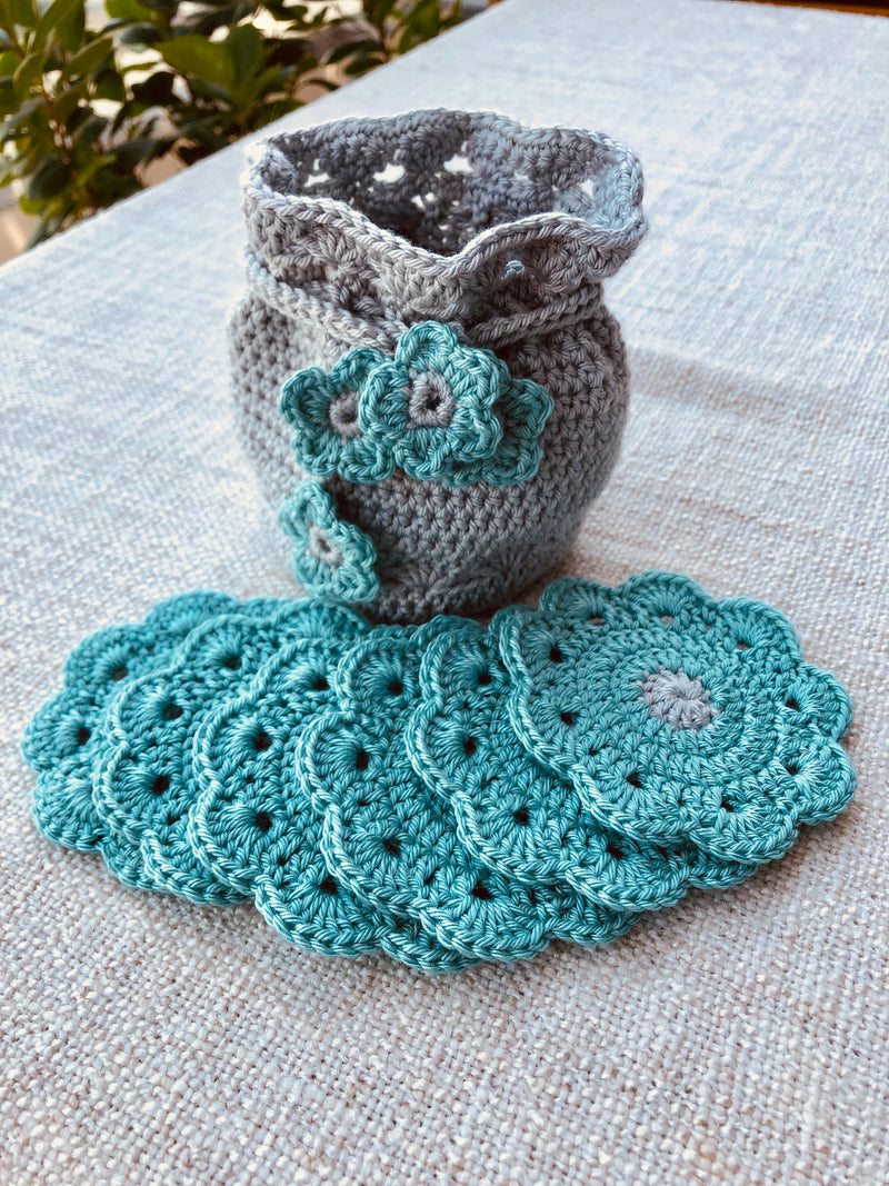 Onyx Flower Coasters (set of 6)