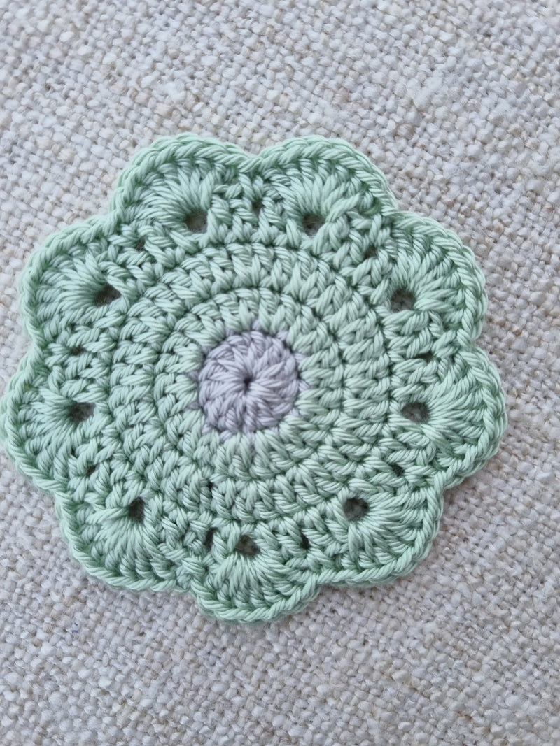 Sage Flower Coasters (set of 6)