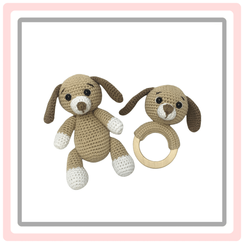 Amigurumi  Dog and Teether