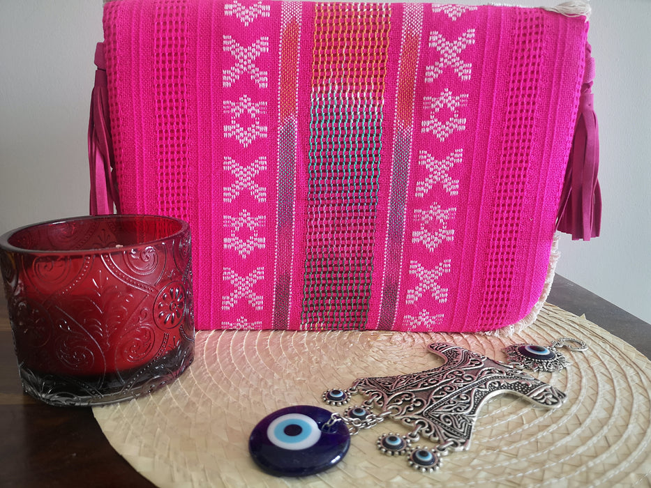 Pink Boho Sling Bag - Style Bazaar